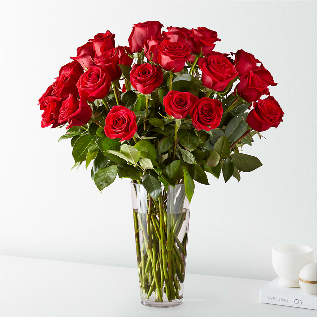 Long Stem Red Rose Bouquet – Flowers By Diane, Bridgewater MA