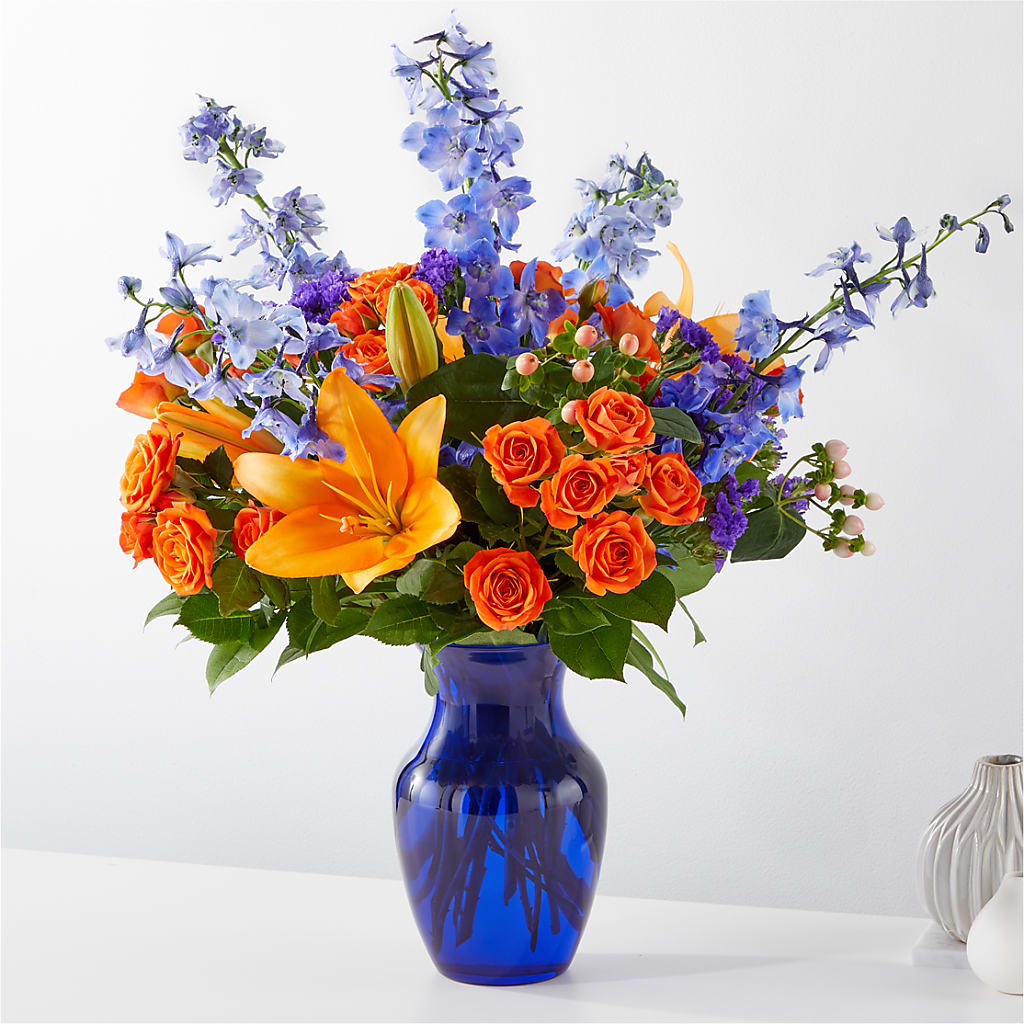 Radiant Citrus Bouquet – Flowers By Diane, Bridgewater MA