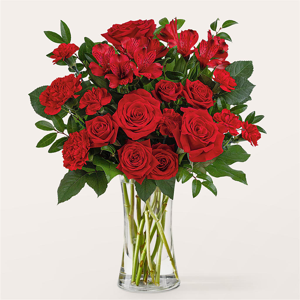 Brilliant Ruby Bouquet – Flowers By Diane, Bridgewater MA