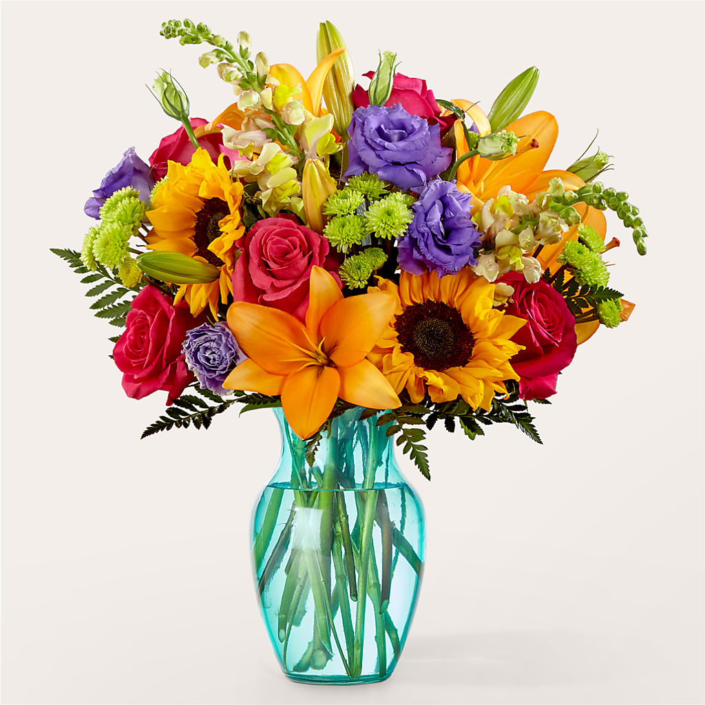Double Rainbow Bouquet – Flowers By Diane, Bridgewater MA