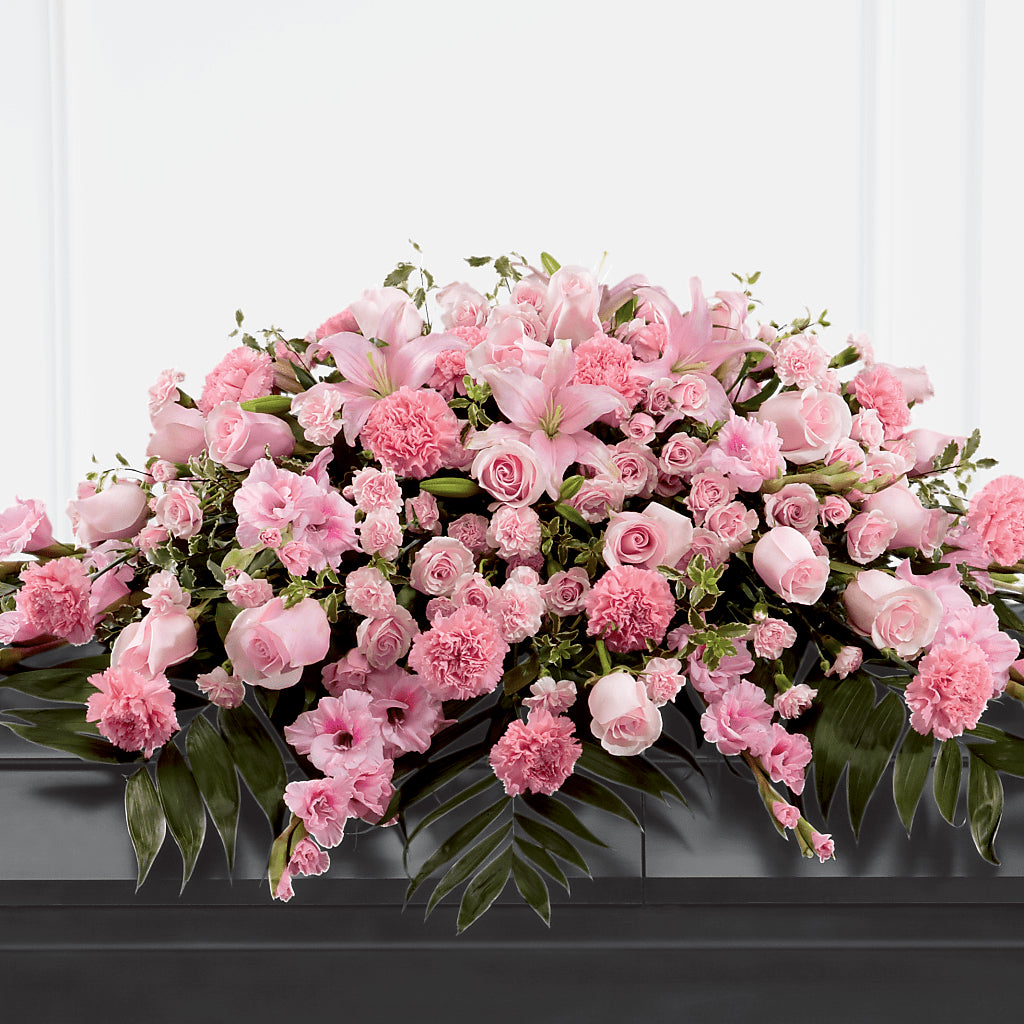 Garden of Comfort Casket Spray (Standard) – Flowers By Diane, Bridgewater MA