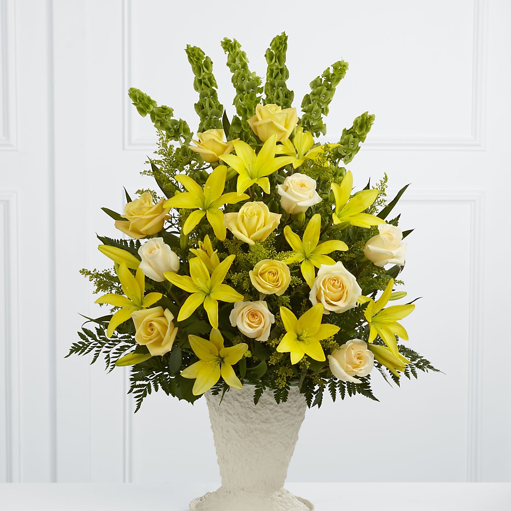 Golden Memories Arrangement – Flowers By Diane, Bridgewater MA