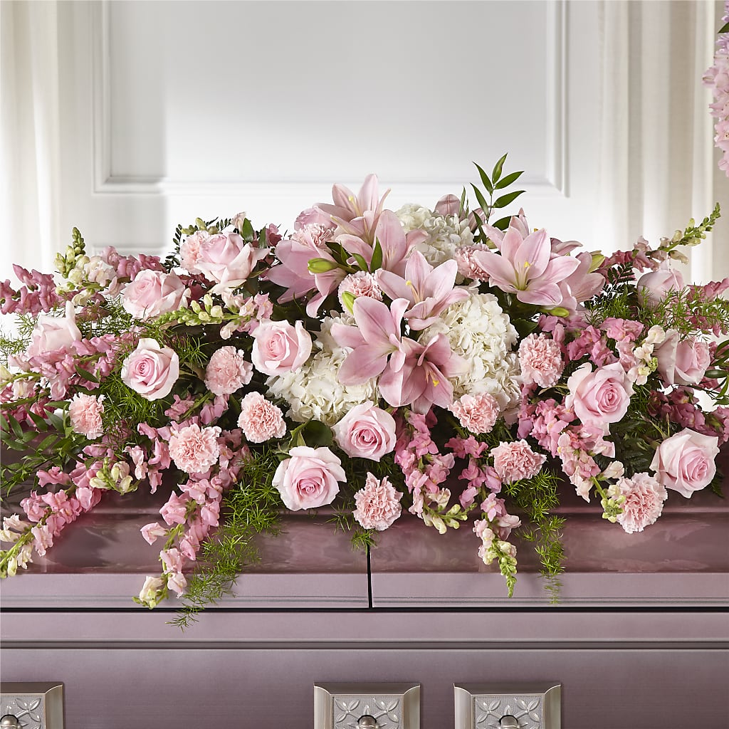 Life & Remembrance Casket Spray – Flowers By Diane, Bridgewater MA