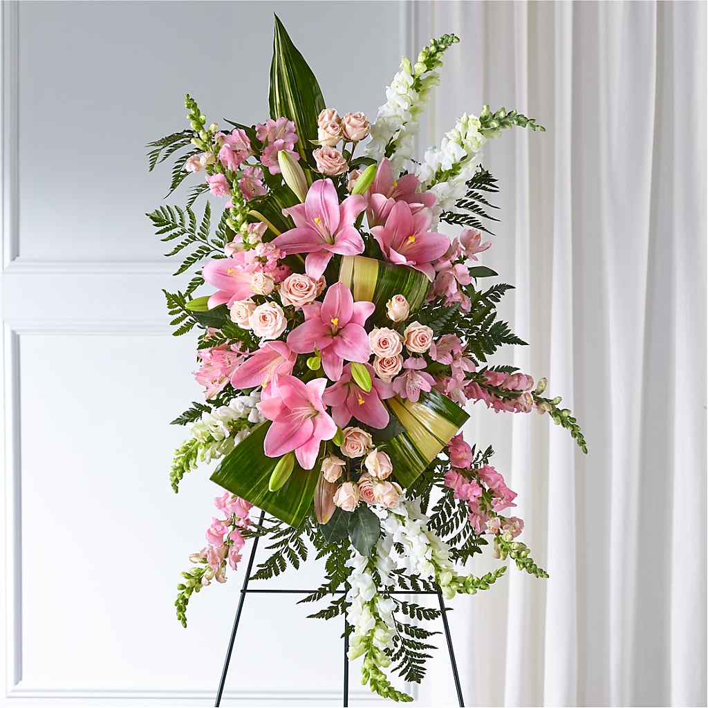 Elegant Embrace Standing Spray – Flowers By Diane, Bridgewater MA