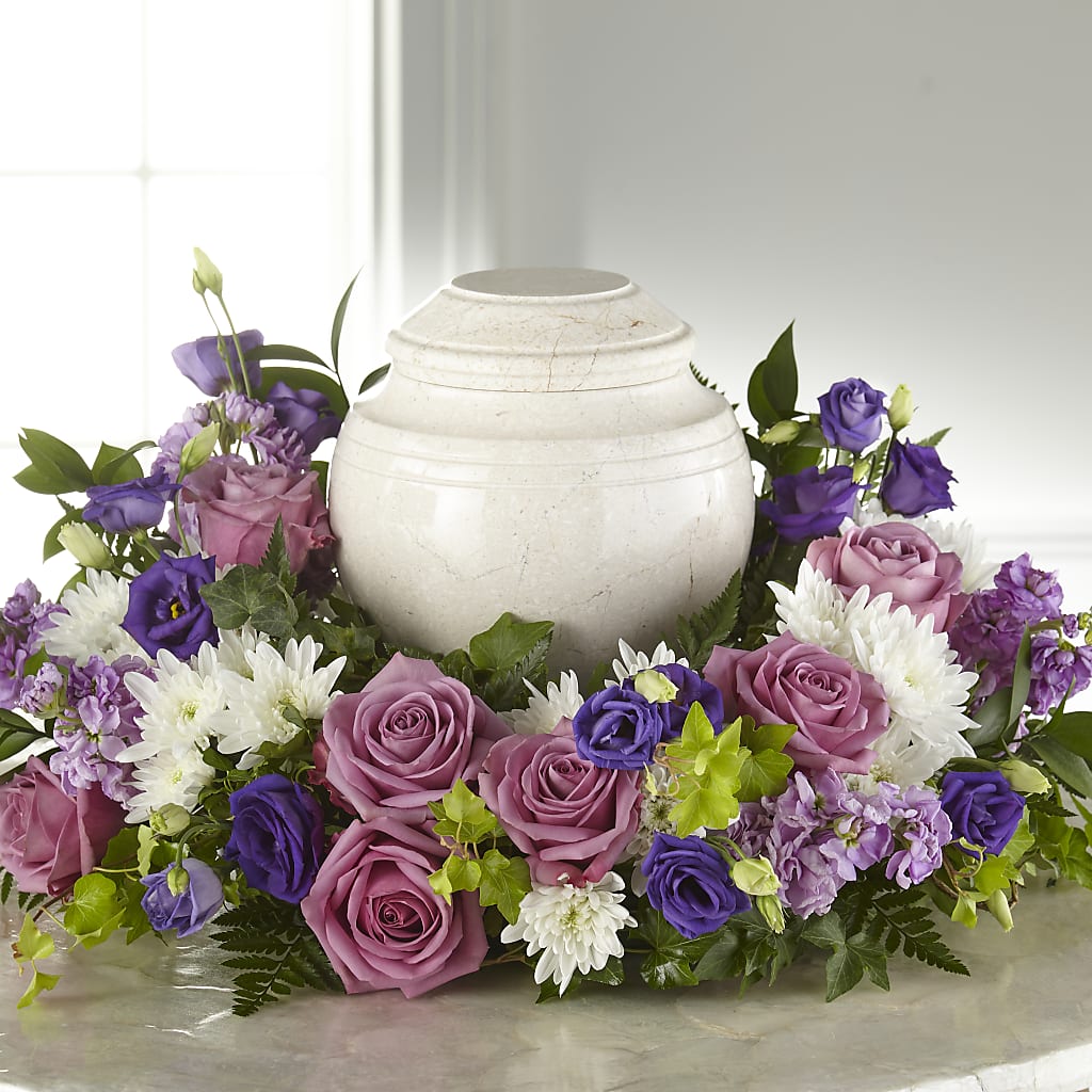 Blooming Sympathy Cremation Adornment – Flowers By Diane, Bridgewater MA