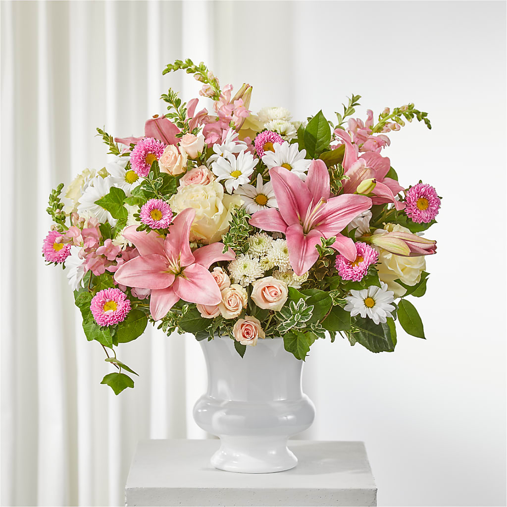 Empathetic Blooms Urn Arrangement – Flowers By Diane, Bridgewater MA