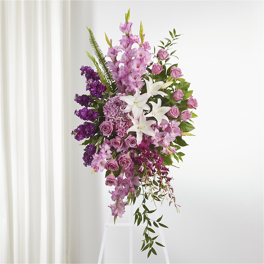 Never Alone Standing Spray – Flowers By Diane, Bridgewater MA