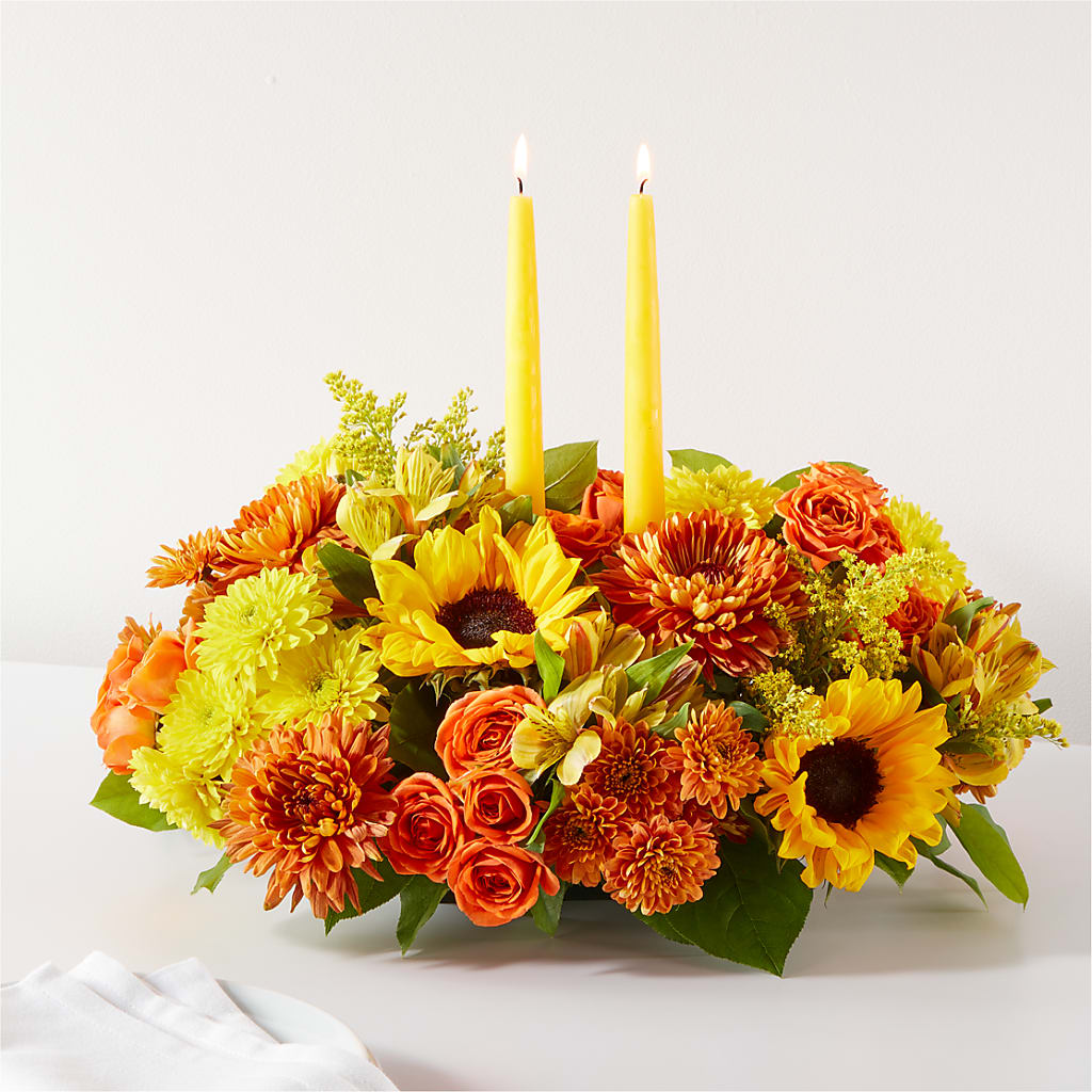 Autumn Harmony Centerpiece – Flowers By Diane, Bridgewater MA