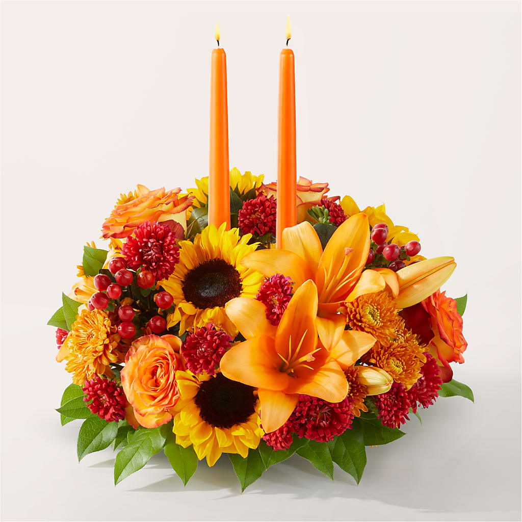 Grateful Centerpiece – Flowers By Diane, Bridgewater MA
