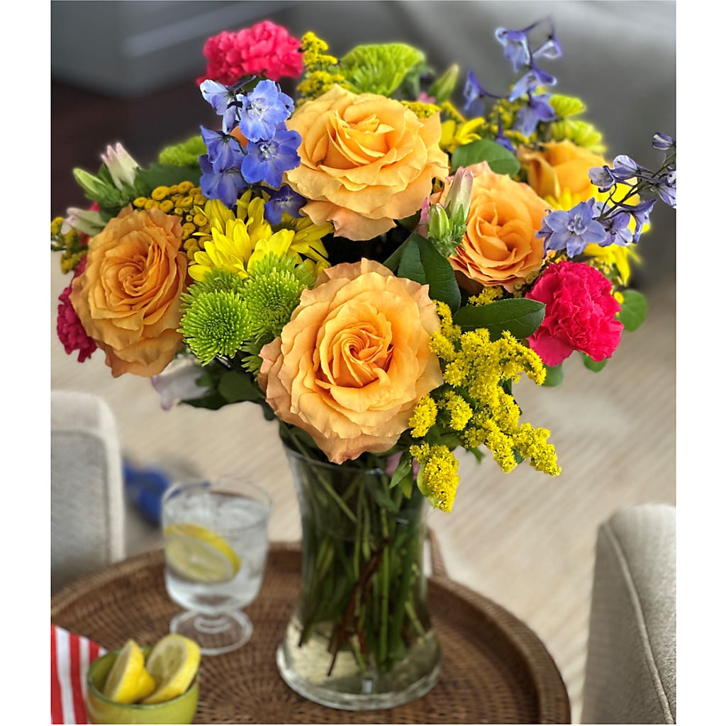 Bold & Bright – A Florist Original –  Flowers By Diane, Bridgewater MA