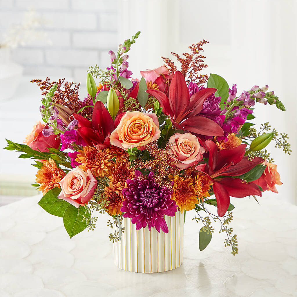 Burgundy Landscape Bouquet –  Flowers By Diane, Bridgewater MA