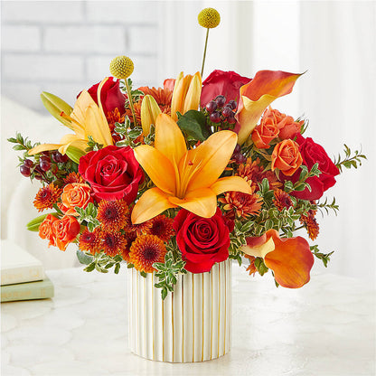 Scarlet Skies Bouquet –  Flowers By Diane, Bridgewater MA