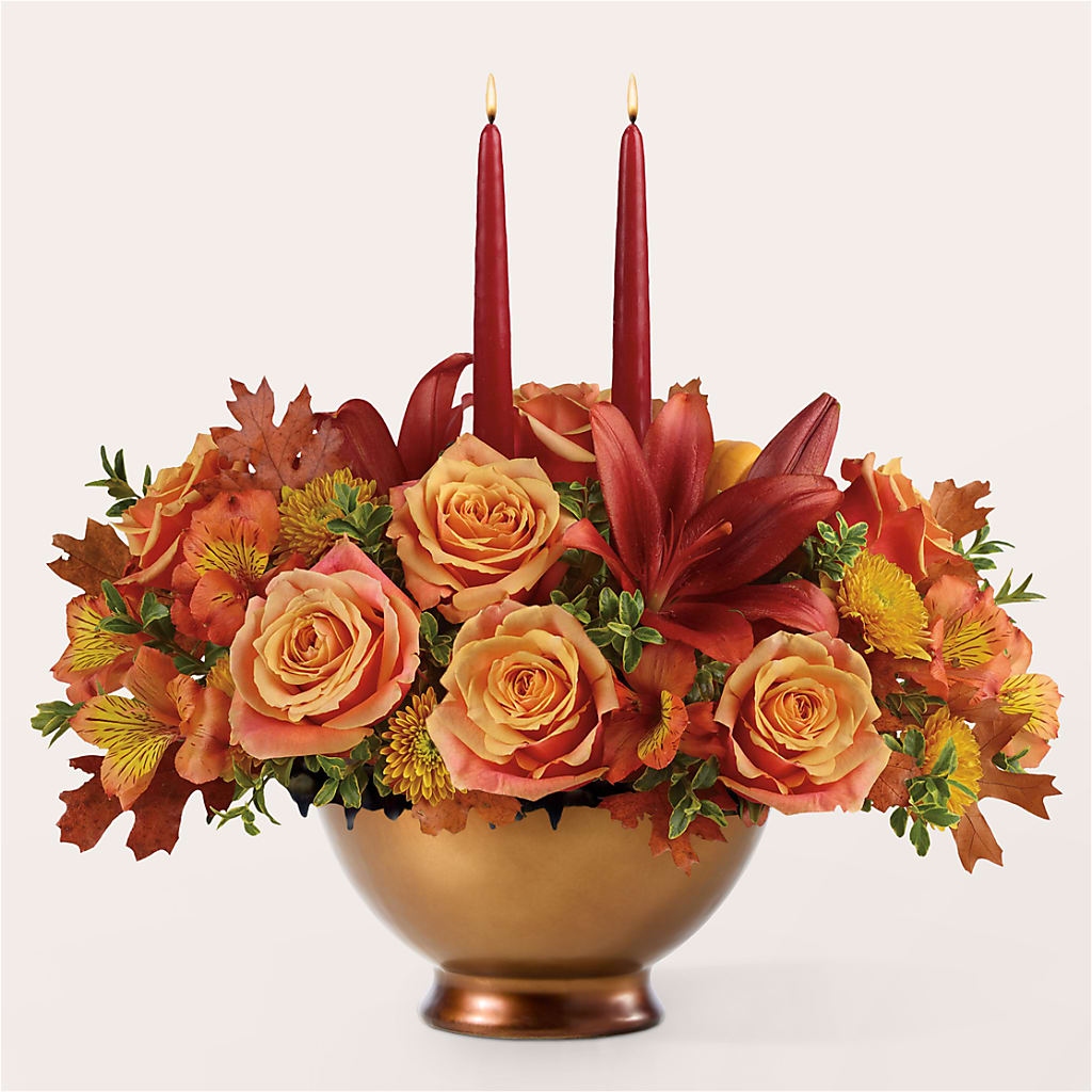 Harvest Table Centerpiece –  Flowers By Diane, Bridgewater MA