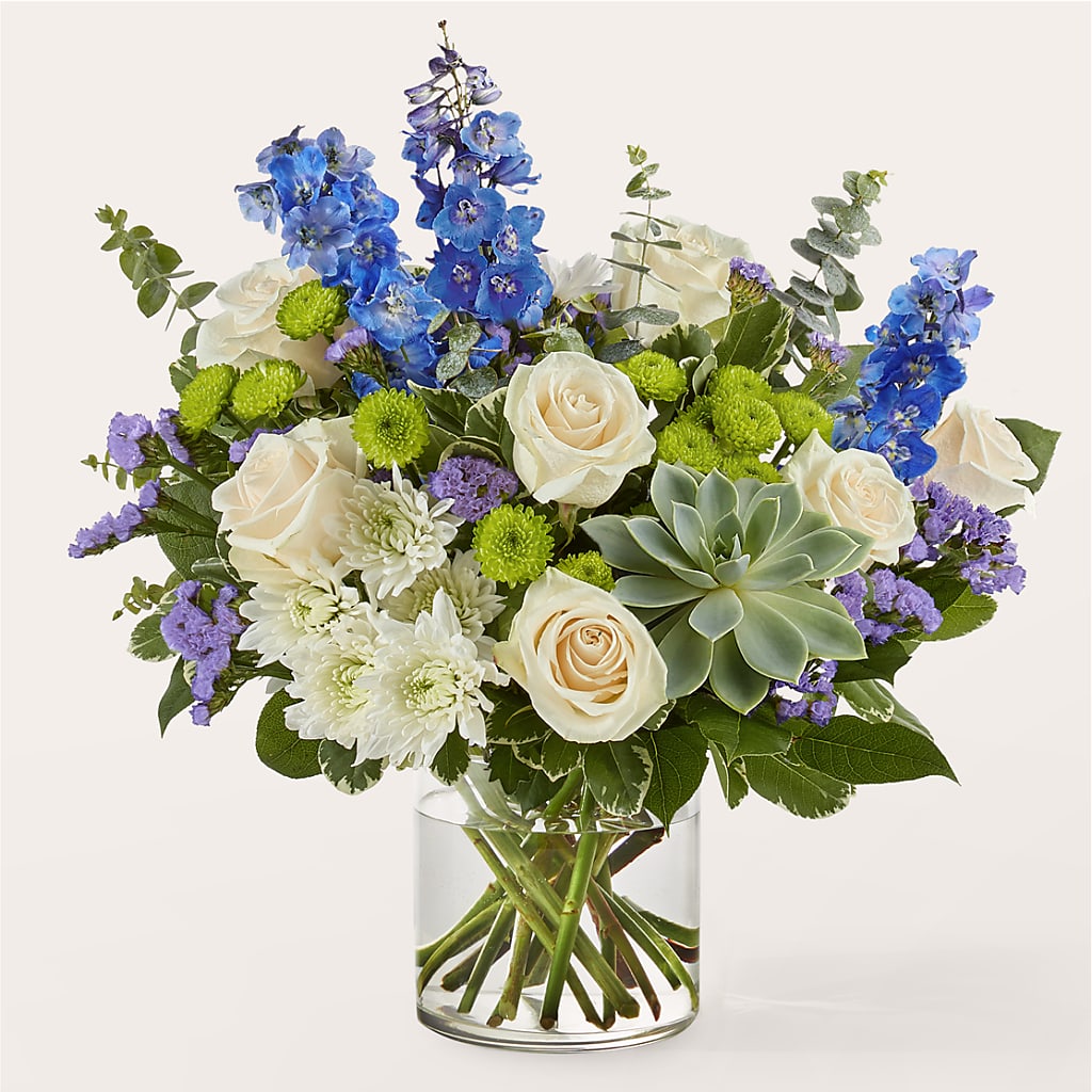 Cerulean Waves Bouquet –  Flowers By Diane, Bridgewater MA