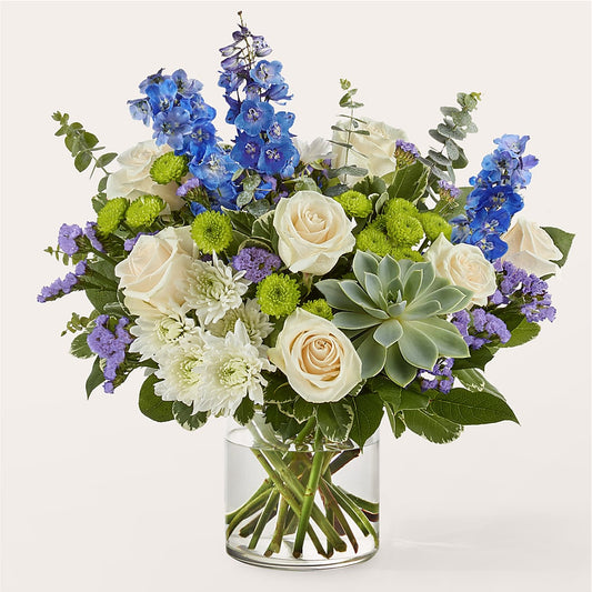 Cerulean Waves Bouquet –  Flowers By Diane, Bridgewater MA