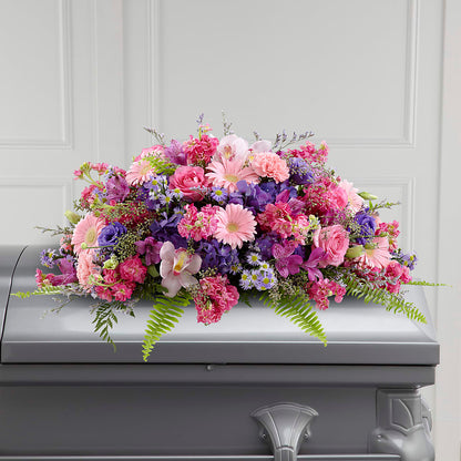 Glorious Garden Casket Spray –  Flowers By Diane, Bridgewater MA