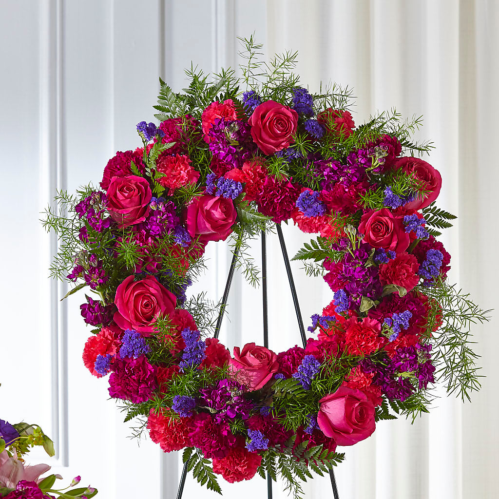 Calming Colors Wreath –  Flowers By Diane, Bridgewater MA