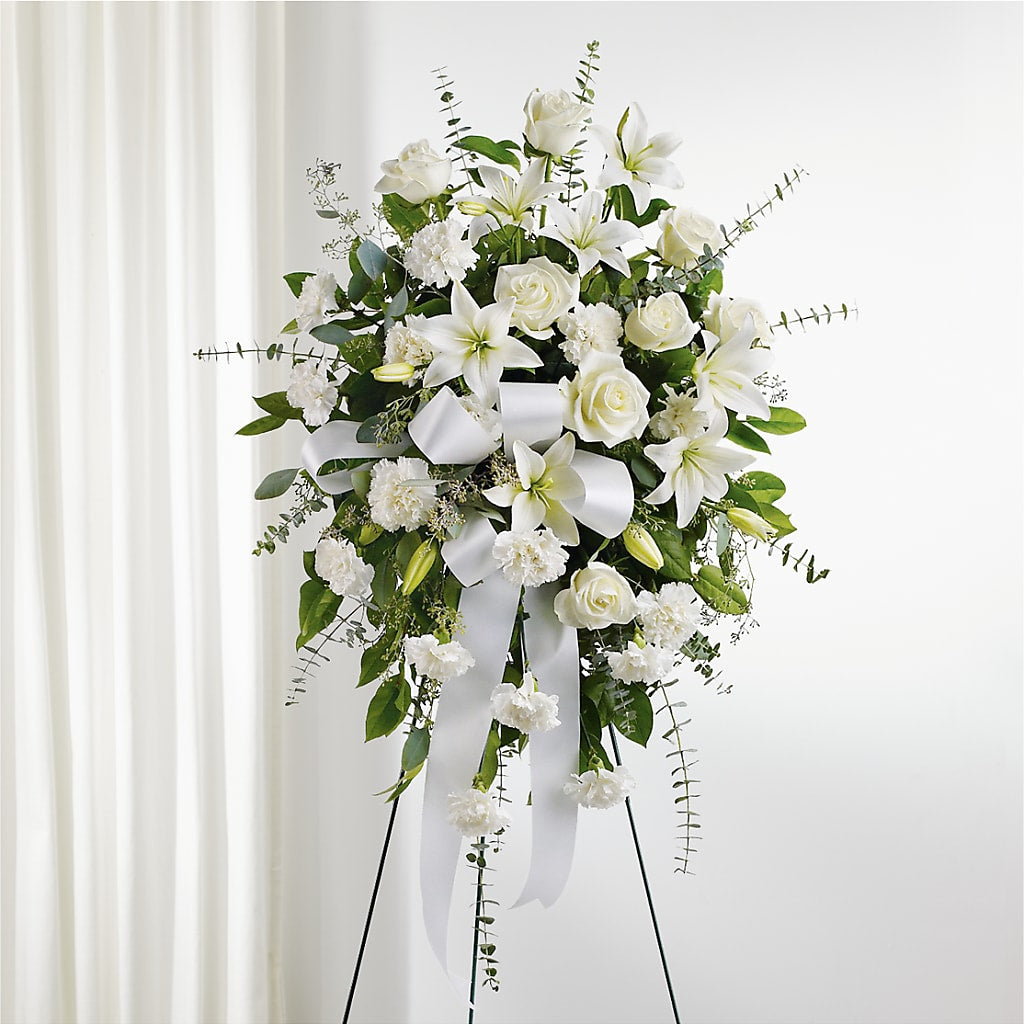 With Care Standing Spray –  Flowers By Diane, Bridgewater MA