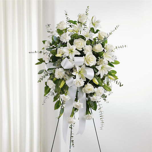 With Care Standing Spray –  Flowers By Diane, Bridgewater MA