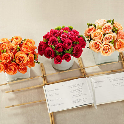 Dawn Rose Centerpiece –  Flowers By Diane, Bridgewater MA